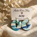 Boucles d’oreilles Collection Ciel et Mer Rondes.