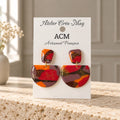 Boucles d’oreilles Design Paillettes Or