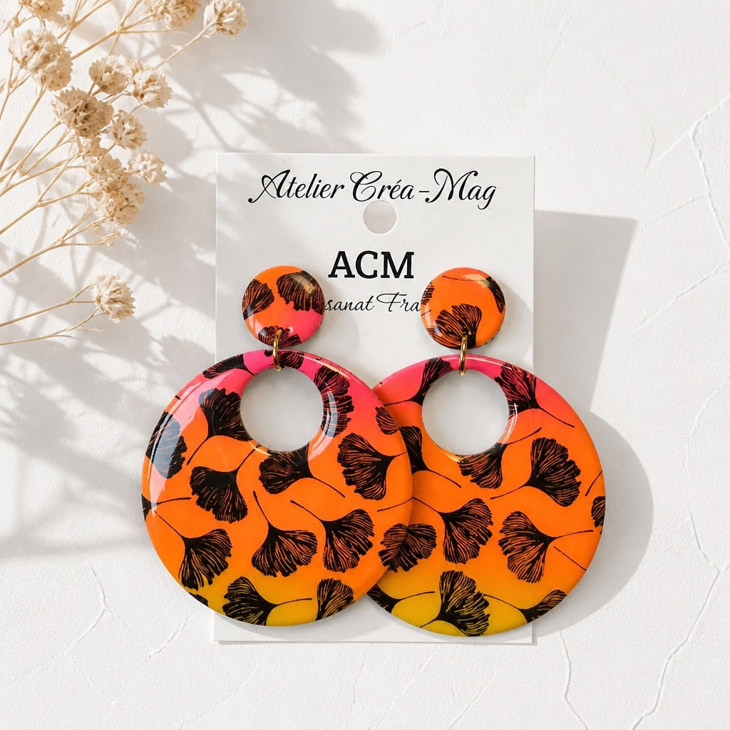 Boucles d’oreilles Collection tropicale sauvage